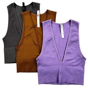 Urban Outfitters Out From Under Lot of 3 Tank Top Size S Ribbed Cropped